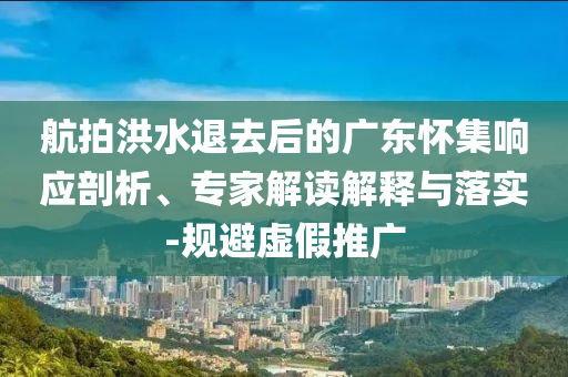 航拍洪水退去后的廣東懷集響應(yīng)剖析、專家解讀解釋與落實(shí)-規(guī)避虛假推廣
