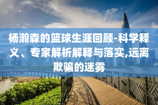 楊瀚森的籃球生涯回顧-科學(xué)釋義、專家解析解釋與落實(shí),遠(yuǎn)離欺騙的迷霧