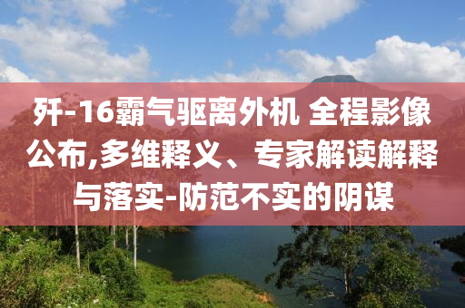 殲-16霸氣驅(qū)離外機(jī) 全程影像公布,多維釋義、專家解讀解釋與落實(shí)-防范不實(shí)的陰謀
