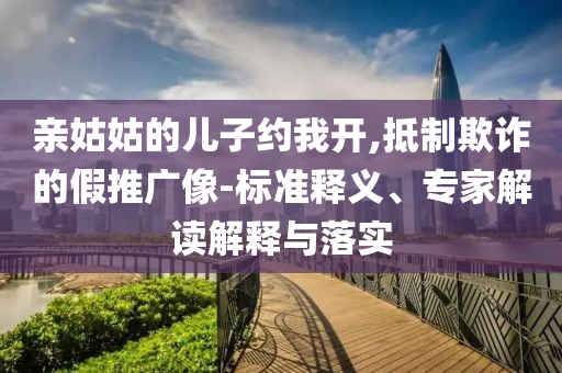 親姑姑的兒子約我開,抵制欺詐的假推廣像-標準釋義、專家解讀解釋與落實