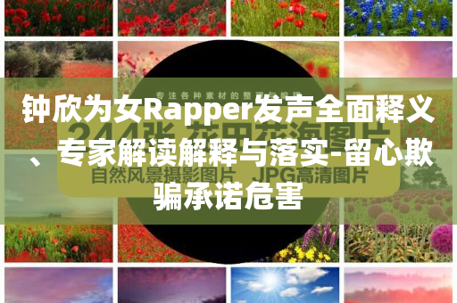 鐘欣為女Rapper發(fā)聲全面釋義、專家解讀解釋與落實-留心欺騙承諾危害