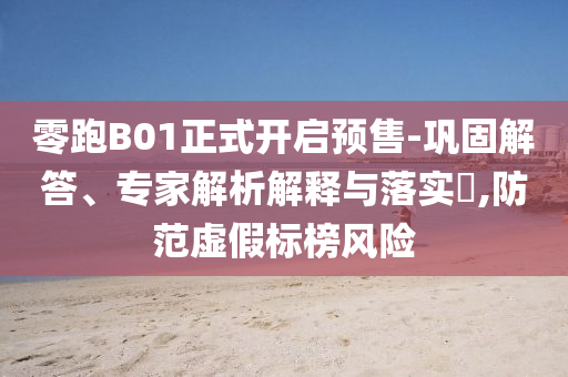 零跑B01正式開啟預(yù)售-鞏固解答、專家解析解釋與落實?,防范虛假標(biāo)榜風(fēng)險