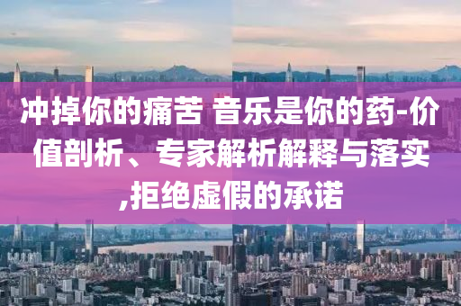 沖掉你的痛苦 音樂是你的藥-價值剖析、專家解析解釋與落實,拒絕虛假的承諾