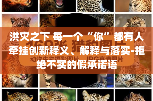洪災(zāi)之下 每一個“你”都有人牽掛創(chuàng)新釋義、解釋與落實-拒絕不實的假承諾語