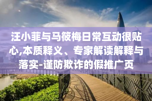 汪小菲與馬筱梅日常互動(dòng)很貼心,本質(zhì)釋義、專家解讀解釋與落實(shí)-謹(jǐn)防欺詐的假推廣頁