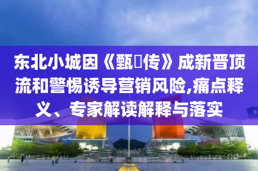 東北小城因《甄嬛傳》成新晉頂流和警惕誘導營銷風險,痛點釋義、專家解讀解釋與落實