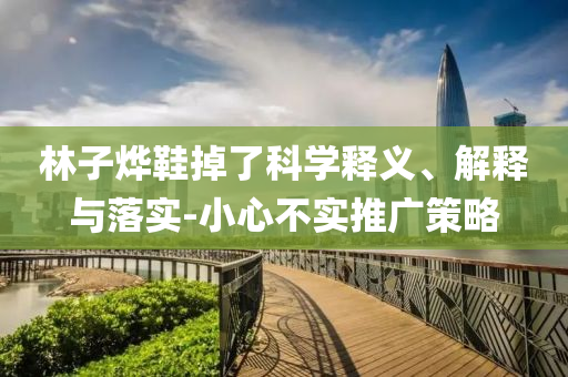 林子燁鞋掉了科學釋義、解釋與落實-小心不實推廣策略