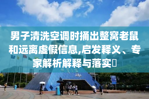 男子清洗空調(diào)時捅出整窩老鼠和遠(yuǎn)離虛假信息,啟發(fā)釋義、專家解析解釋與落實?