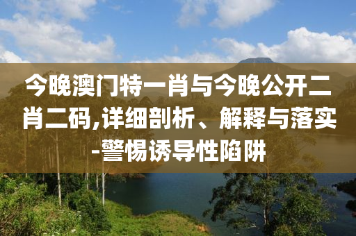 今晚澳門特一肖與今晚公開二肖二碼,詳細(xì)剖析、解釋與落實(shí)-警惕誘導(dǎo)性陷阱