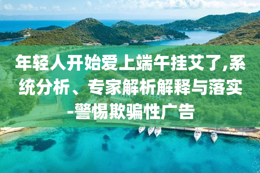 年輕人開始愛上端午掛艾了,系統(tǒng)分析、專家解析解釋與落實-警惕欺騙性廣告