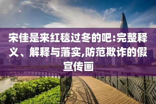 宋佳是來紅毯過冬的吧:完整釋義、解釋與落實(shí),防范欺詐的假宣傳畫