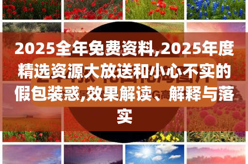 2025全年免費(fèi)資料,2025年度精選資源大放送和小心不實(shí)的假包裝惑,效果解讀、解釋與落實(shí)
