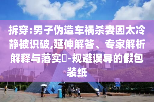 拆穿:男子偽造車禍殺妻因太冷靜被識(shí)破,延伸解答、專家解析解釋與落實(shí)?-規(guī)避誤導(dǎo)的假包裝紙