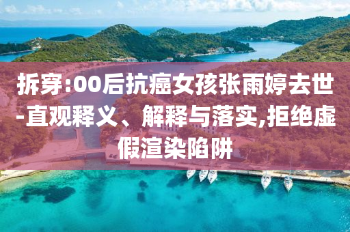 拆穿:00后抗癌女孩張雨婷去世-直觀釋義、解釋與落實(shí),拒絕虛假渲染陷阱