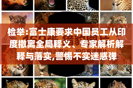 檢舉:富士康要求中國員工從印度撤離全局釋義、專家解析解釋與落實(shí),警惕不實(shí)迷惑彈