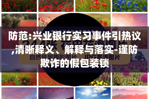 防范:興業(yè)銀行實習(xí)事件引熱議,清晰釋義、解釋與落實-謹(jǐn)防欺詐的假包裝鎖