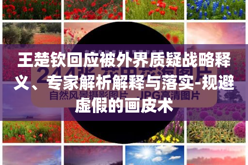 王楚欽回應(yīng)被外界質(zhì)疑戰(zhàn)略釋義、專家解析解釋與落實(shí)-規(guī)避虛假的畫(huà)皮術(shù)