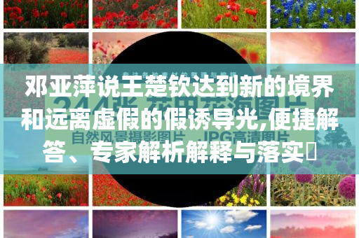鄧亞萍說(shuō)王楚欽達(dá)到新的境界和遠(yuǎn)離虛假的假誘導(dǎo)光,便捷解答、專家解析解釋與落實(shí)?