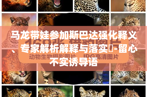 馬龍帶娃參加斯巴達(dá)強(qiáng)化釋義、專家解析解釋與落實(shí)?-留心不實(shí)誘導(dǎo)語