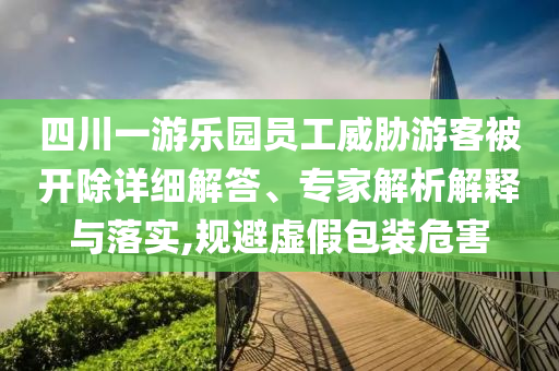 四川一游樂園員工威脅游客被開除詳細(xì)解答、專家解析解釋與落實(shí),規(guī)避虛假包裝危害