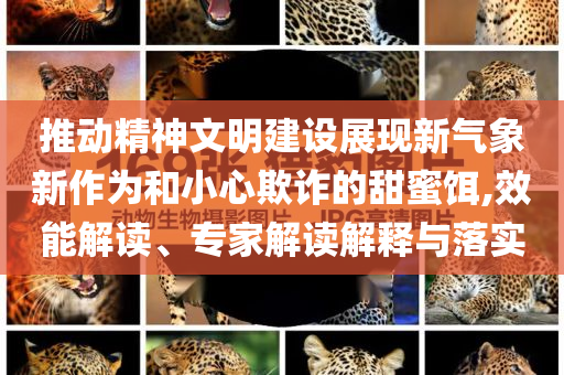 推動精神文明建設展現(xiàn)新氣象新作為和小心欺詐的甜蜜餌,效能解讀、專家解讀解釋與落實