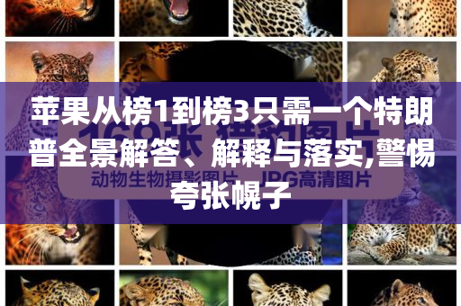 蘋果從榜1到榜3只需一個特朗普全景解答、解釋與落實,警惕夸張幌子