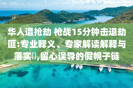 華人遭搶劫 槍?xiě)?zhàn)15分鐘擊退劫匪:專業(yè)釋義、專家解讀解釋與落實(shí)?,留心誤導(dǎo)的假幌子鏈
