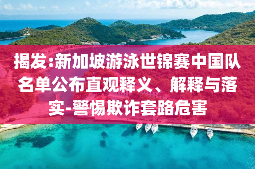 揭發(fā):新加坡游泳世錦賽中國(guó)隊(duì)名單公布直觀釋義、解釋與落實(shí)-警惕欺詐套路危害
