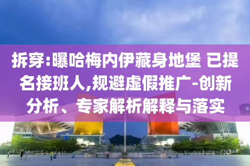 拆穿:曝哈梅內(nèi)伊藏身地堡 已提名接班人,規(guī)避虛假推廣-創(chuàng)新分析、專家解析解釋與落實(shí)