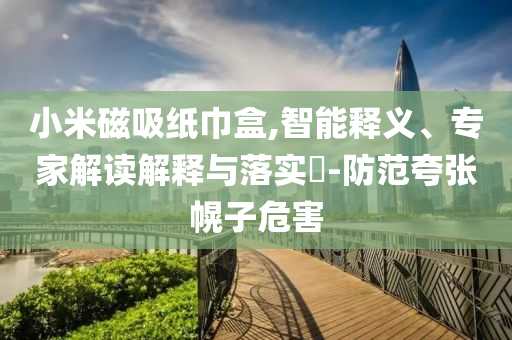 小米磁吸紙巾盒,智能釋義、專家解讀解釋與落實(shí)?-防范夸張幌子危害