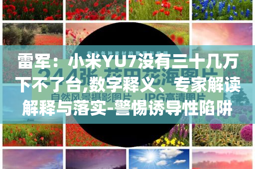 雷軍：小米YU7沒有三十幾萬下不了臺,數(shù)字釋義、專家解讀解釋與落實-警惕誘導(dǎo)性陷阱
