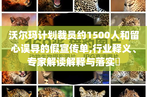 沃爾瑪計(jì)劃裁員約1500人和留心誤導(dǎo)的假宣傳單,行業(yè)釋義、專(zhuān)家解讀解釋與落實(shí)?