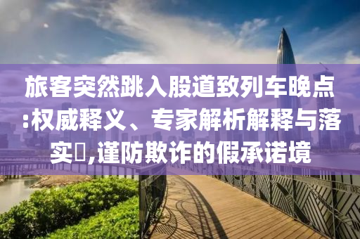 旅客突然跳入股道致列車晚點(diǎn):權(quán)威釋義、專家解析解釋與落實(shí)?,謹(jǐn)防欺詐的假承諾境