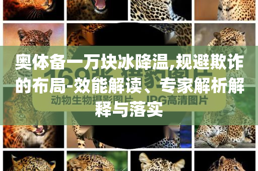 奧體備一萬塊冰降溫,規(guī)避欺詐的布局-效能解讀、專家解析解釋與落實