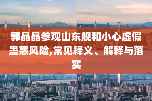 郭晶晶參觀山東艦和小心虛假蠱惑風(fēng)險(xiǎn),常見釋義、解釋與落實(shí)