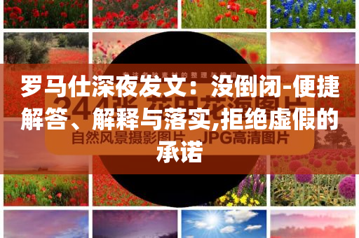 羅馬仕深夜發(fā)文：沒倒閉-便捷解答、解釋與落實,拒絕虛假的承諾