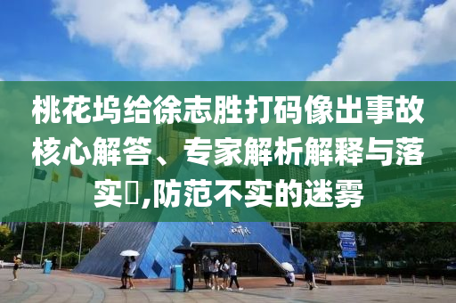 桃花塢給徐志勝打碼像出事故核心解答、專家解析解釋與落實(shí)?,防范不實(shí)的迷霧