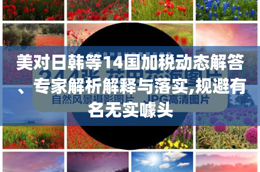 美對(duì)日韓等14國(guó)加稅動(dòng)態(tài)解答、專(zhuān)家解析解釋與落實(shí),規(guī)避有名無(wú)實(shí)噱頭