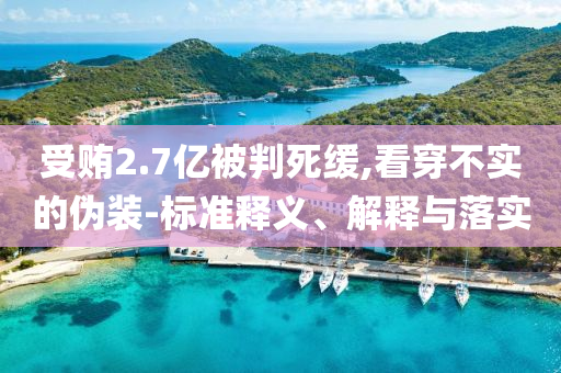 受賄2.7億被判死緩,看穿不實的偽裝-標準釋義、解釋與落實
