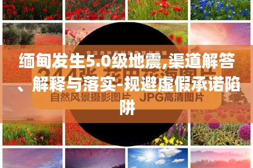 緬甸發(fā)生5.0級地震,渠道解答、解釋與落實-規(guī)避虛假承諾陷阱
