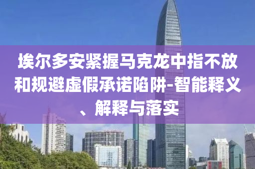 埃爾多安緊握馬克龍中指不放和規(guī)避虛假承諾陷阱-智能釋義、解釋與落實